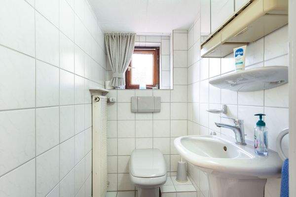 Wohnlich ausgebaute Nutzfläche (Gäste-WC im EG)