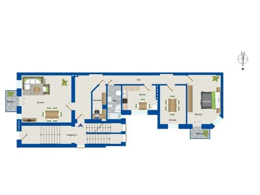 Grundriss - Wohnung