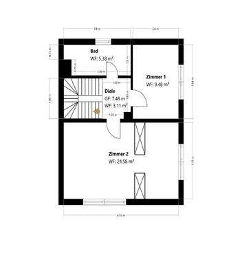 Grundriss Obegeschoss