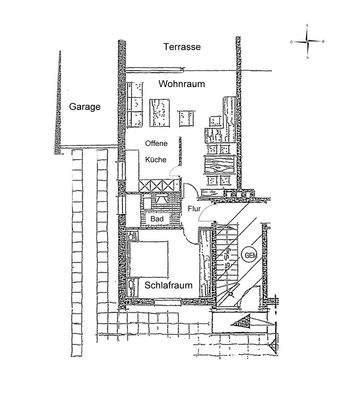 Grundriss der Erdgeschosswohnung