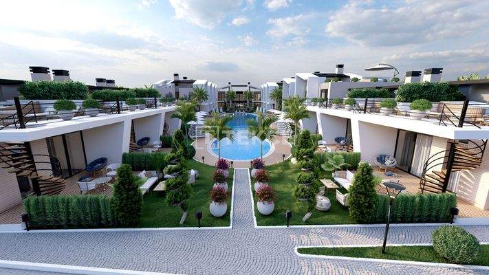 Flats in a Modern Complex in North Cyprus Lapta
