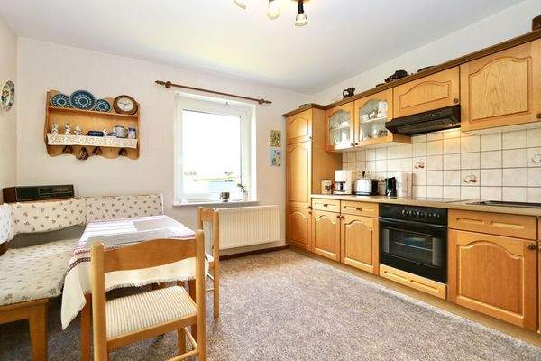 Die geräumige Küche