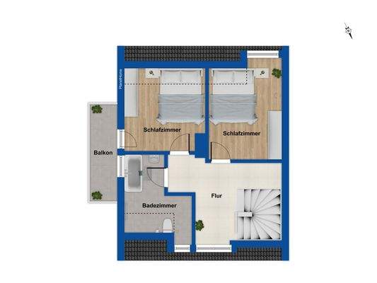 Grundriss - Dachgeschoss