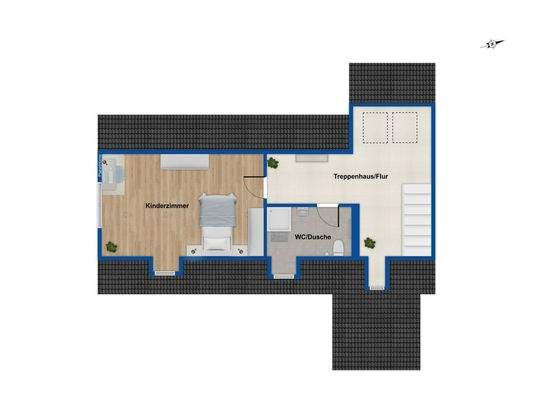 Wohnung Nebengebäude DG