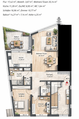 Grundriss einer modernen Erdgeschosswohnung.png