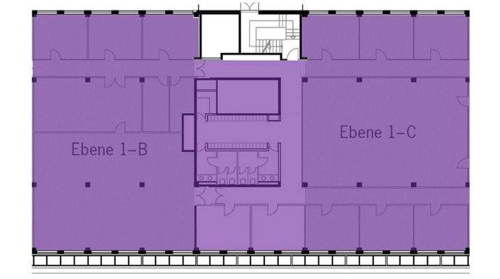 Grundriss Office Dock Ebene 1