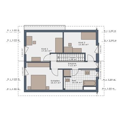 Grundriss Obergeschoss