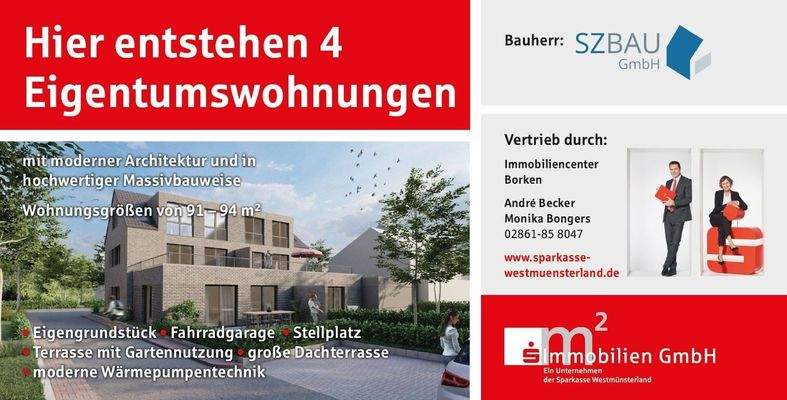 Werbebanner Bauzaun