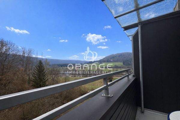 Balkon mit Landblick 