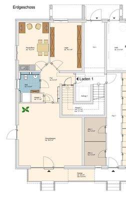 Grundriss Gewerbeeinheit 1