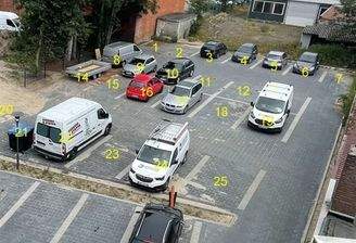 Nummerierung der Stellplätze