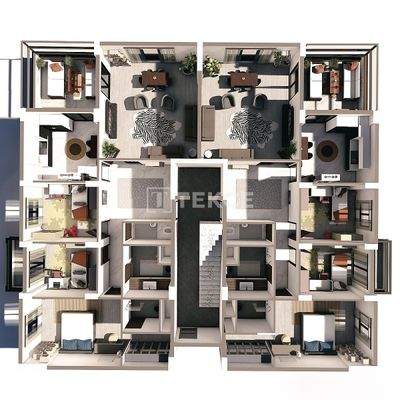 New Apartments with Spacious Balconies in Ortahisar, Trabzon