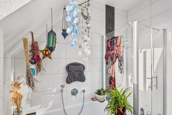 Badezimmer im Dachgeschoss