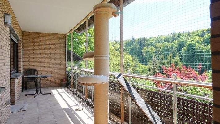 Blick vom Balkon