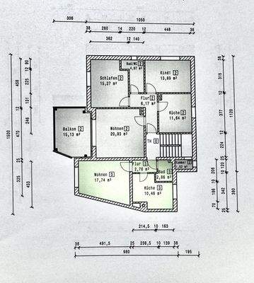 Grundriss Obergeschoss
