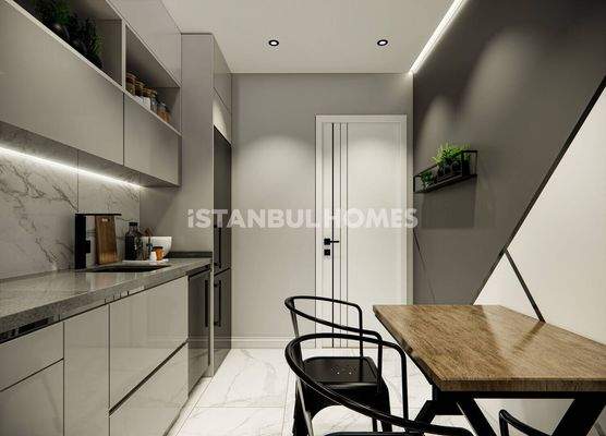 Modern Properties in a Complex with Pool in Istanbul Eyupsultan