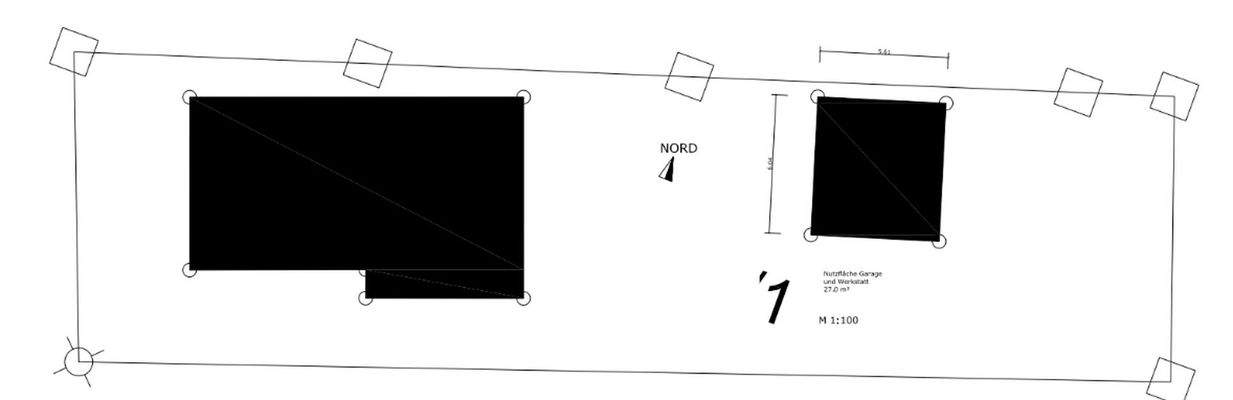 Grundstück inkl bebaute Fläche
