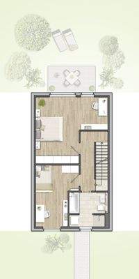 OG Grundriss V1 - VISTA-L - zwei Schlafzimmer