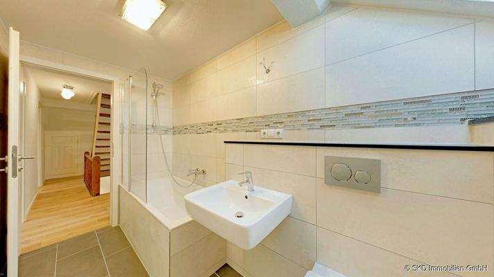 Das renovierte Badezimmer 