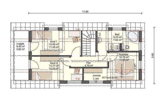 Grundriss Dachgeschoss 