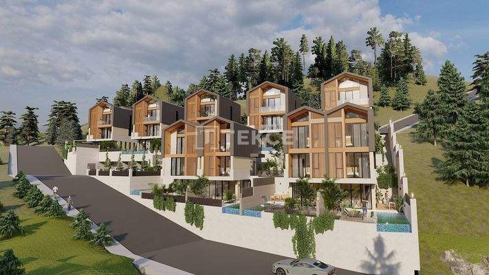 Elegant Detached Villas with Private Pools in Alanya Tepe