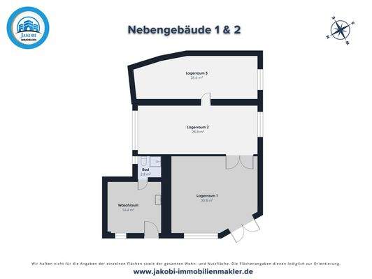 Grundriss Nebengebäude 1 &amp; 2