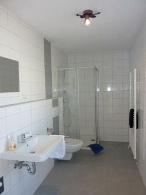 Das große Bad mit Dusche