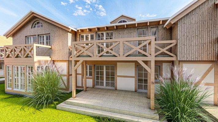 Detail Balkon- und Terrassenansicht