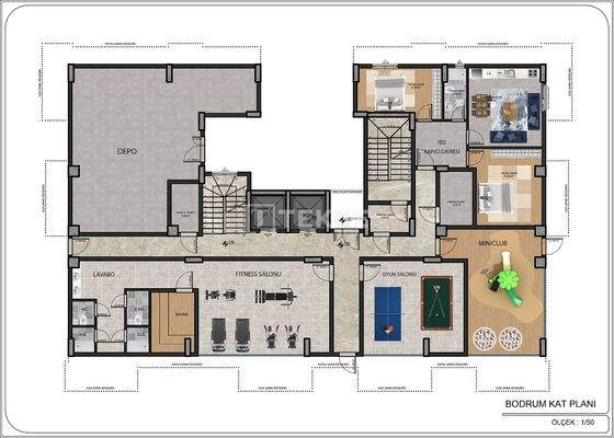 Sea and City-View Apartments in a Complex in Antalya Alanya