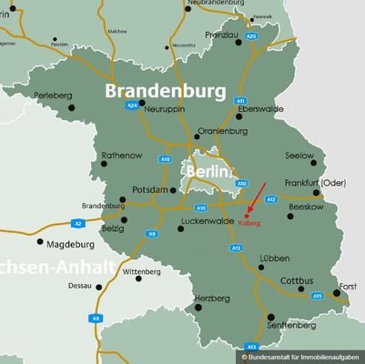 Lage im Land Brandenburg