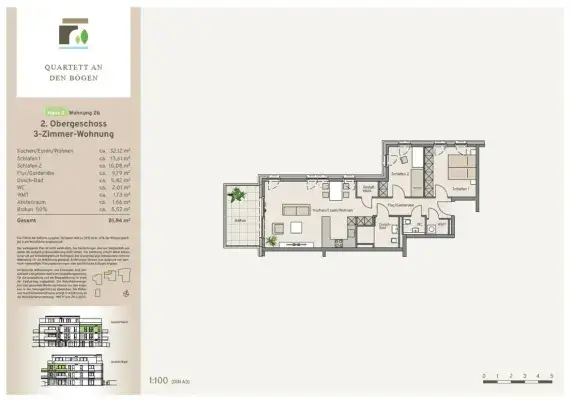 Haus 2 - Wohnung 26 - Kaufpreis 409.900 €