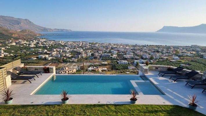 Kreta, Kissamos: Hervorragend gestaltete Villa zum Verkauf