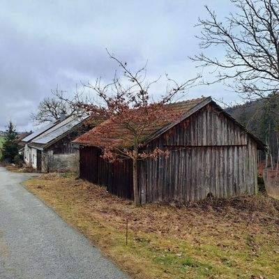 Ansicht Nordseite mit sep. Schuppen