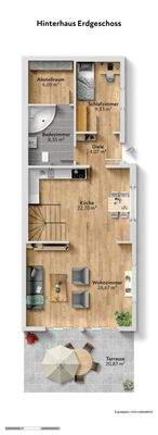 Grundriss Hinterhaus Erdgeschoss