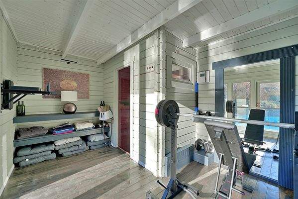 Aussen Saunahaus Fitness