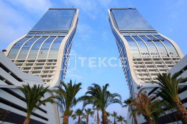 Commercial Properties in a Skyscraper on a Street in Izmir