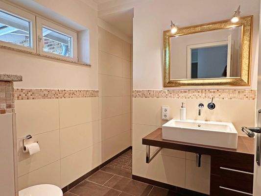 Geschmackvolles Gästeduschbad