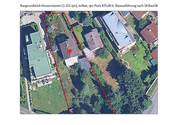 Gesamtgrundstück Vogelperspektive