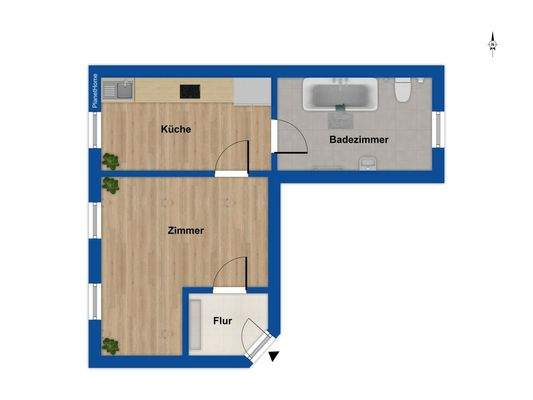 Grundriss Wohnung EG