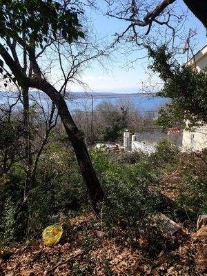 Blick vom Grundstück aufs Meer