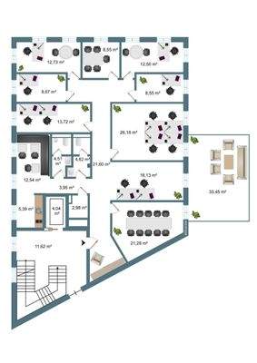 Grundrissbeispiel 1.OG 277qm