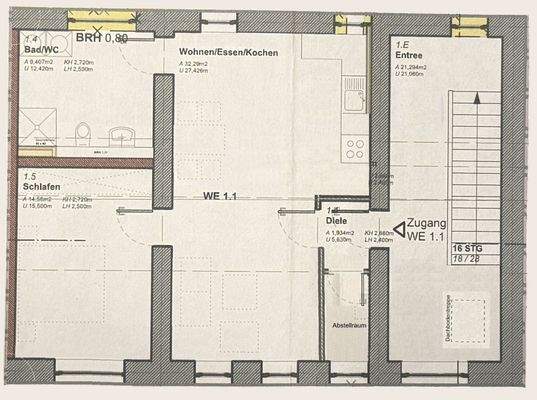 Grundriss Wohnung OG