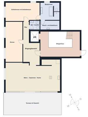 Grundriss ohne Maßstab