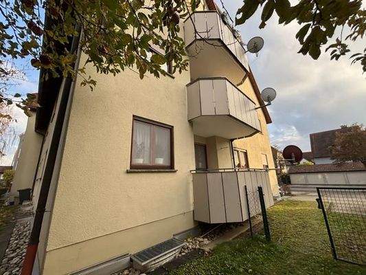 Seitenansicht des Hauses