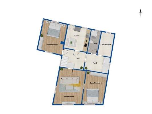 Grundriss Obergeschoss