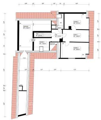 Grundriss 1.OG Dachgeschoss