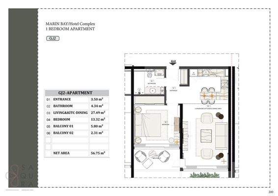 Marin Bay - Jednosobni apartman