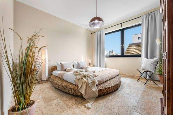 Schlafzimmer der Etagenwohnung