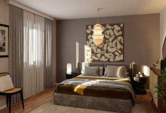 Helles und komfortables Schlafzimmer