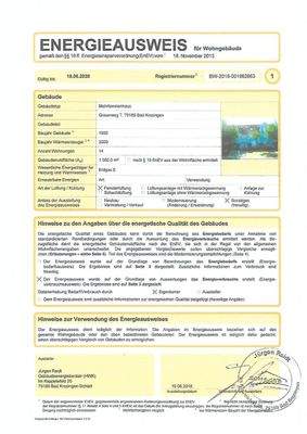Energieausweis Seite 1 - 5